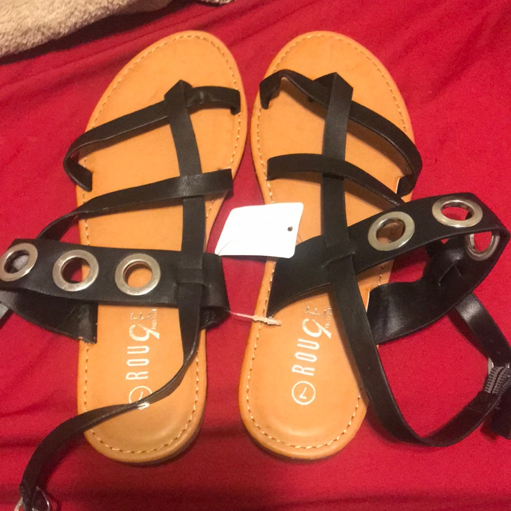 Black Gladiator sandals